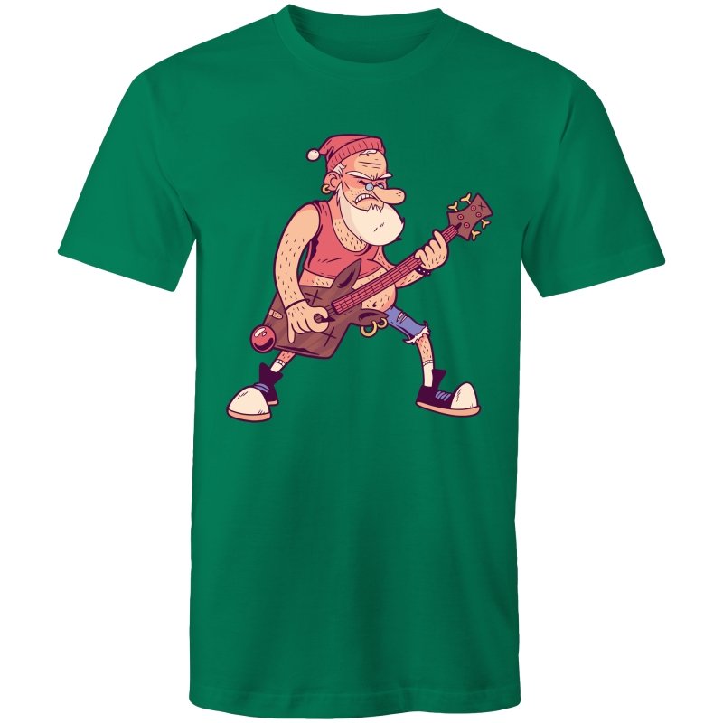 Men's Santa Christmas Rock T-shirt