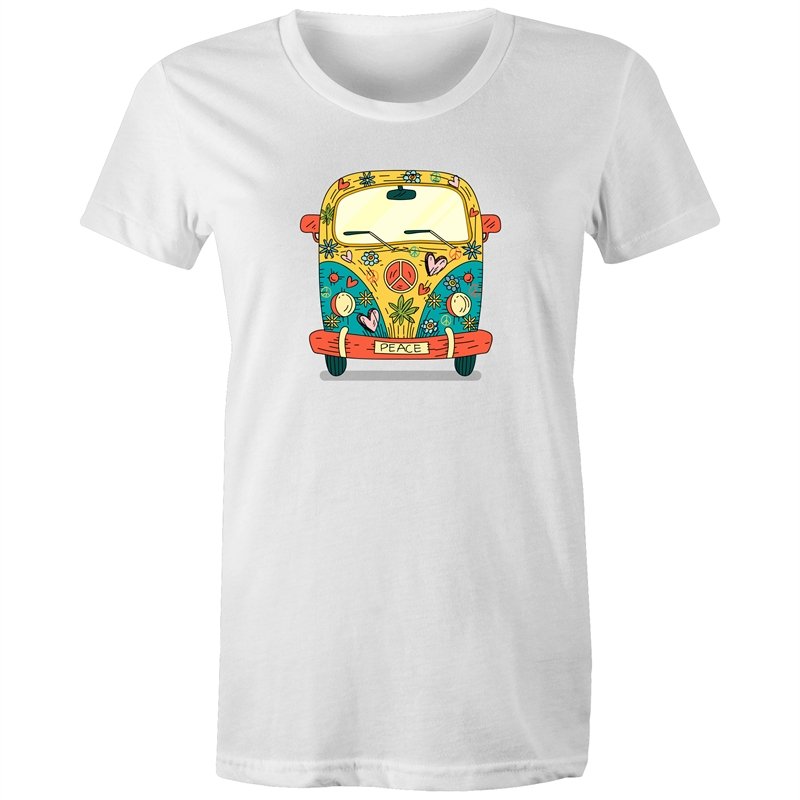Women's Hippie Peace Van T-shirt