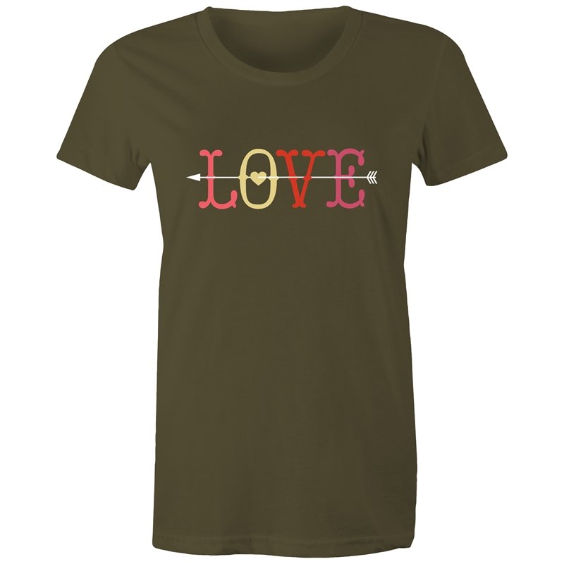 Women's Love With Cupid Arrow T-shirt
