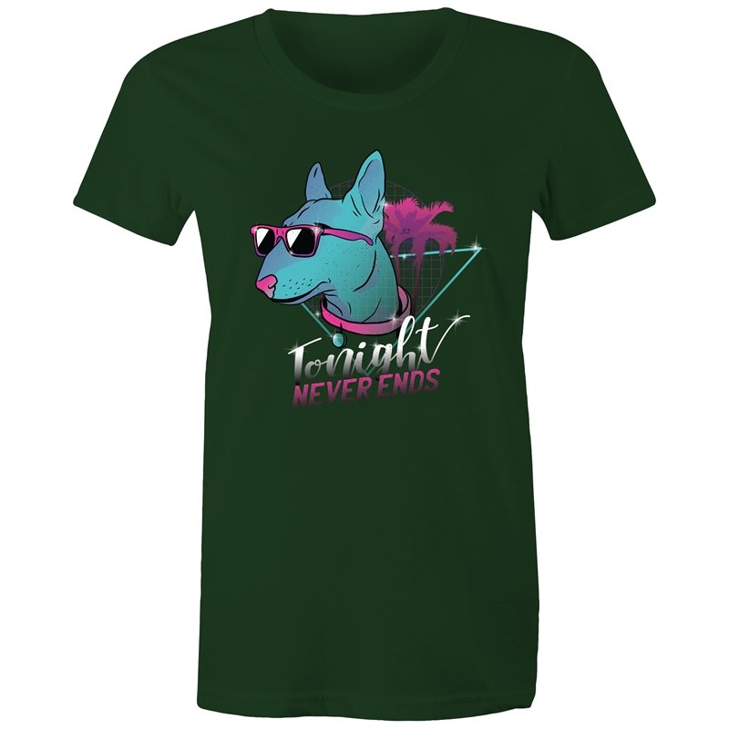 Women's Retro Tonight Never Ends T-shirt