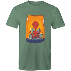 Men's Meditating Alien Lotus T-shirt