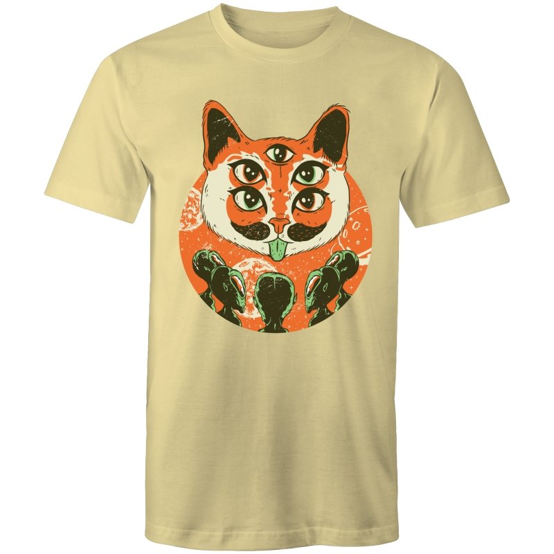 Men's Trippy Cat Alien T-shirt