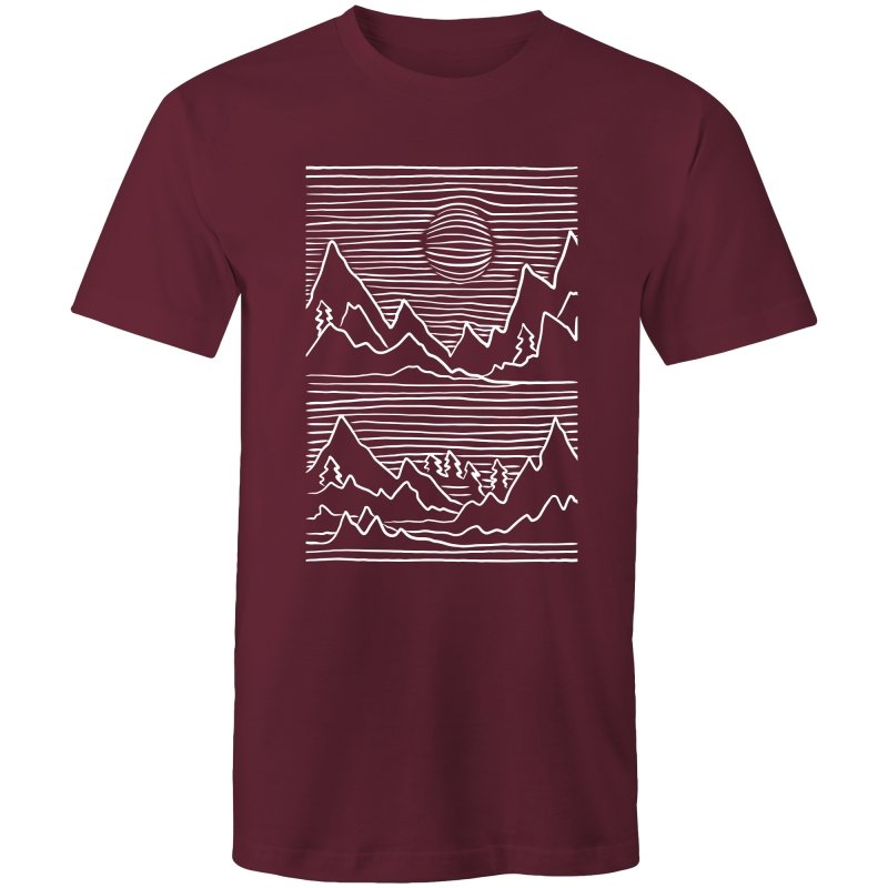 Men's Abstract Mountain Top T-shirt