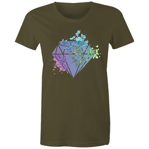 Women's Watercolour Diamond T-shirt