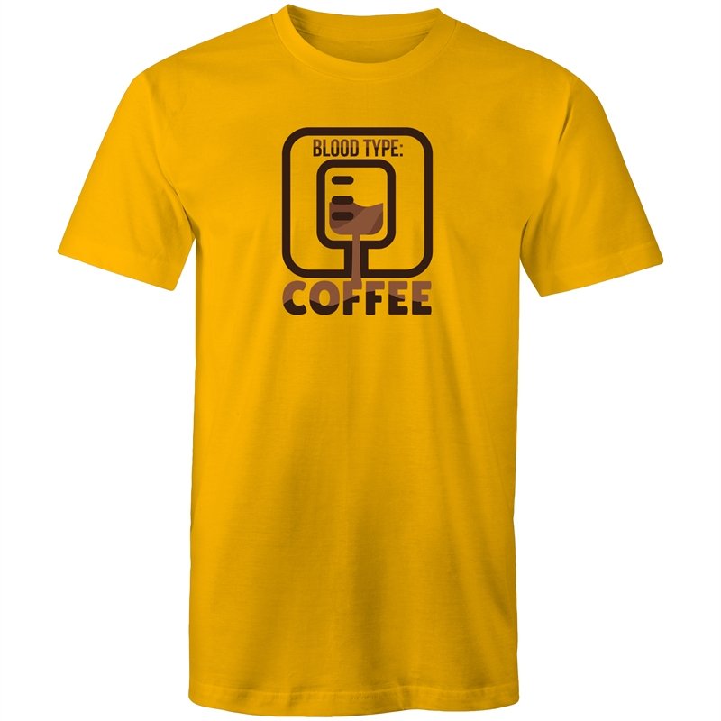 Men's Coffee Blood Type T-shirt