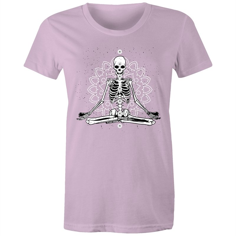 Women's Meditating Skeleton T-shirt