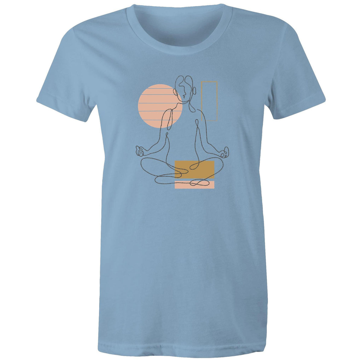 Women's Yoga Line Art T-shirt