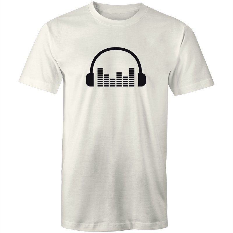 Men's Music Head Phones Sound Bar T-shirt