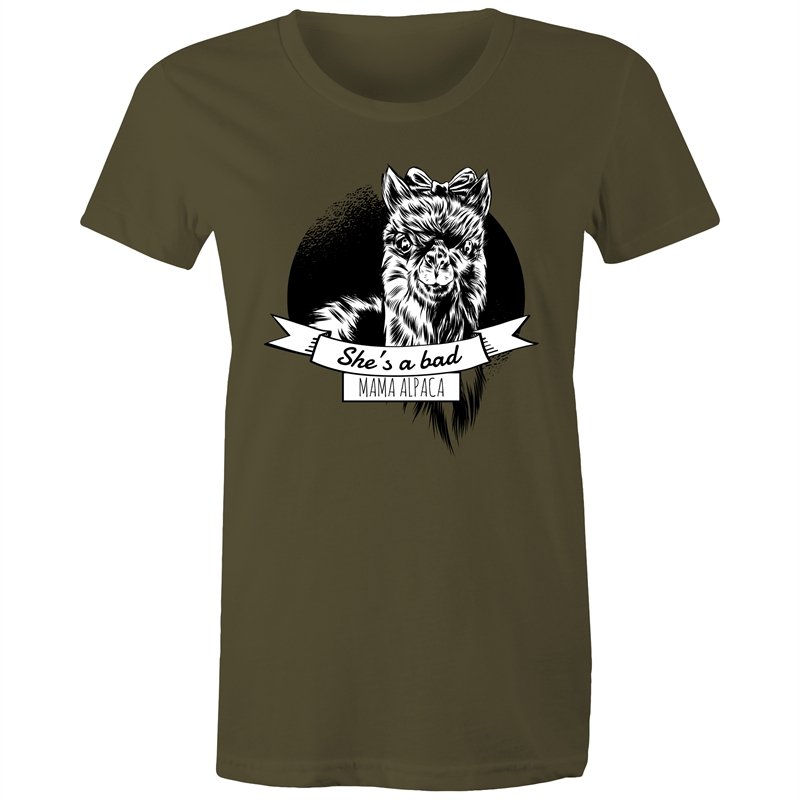 Women's She's A Bad Mama Alpaca T-shirt