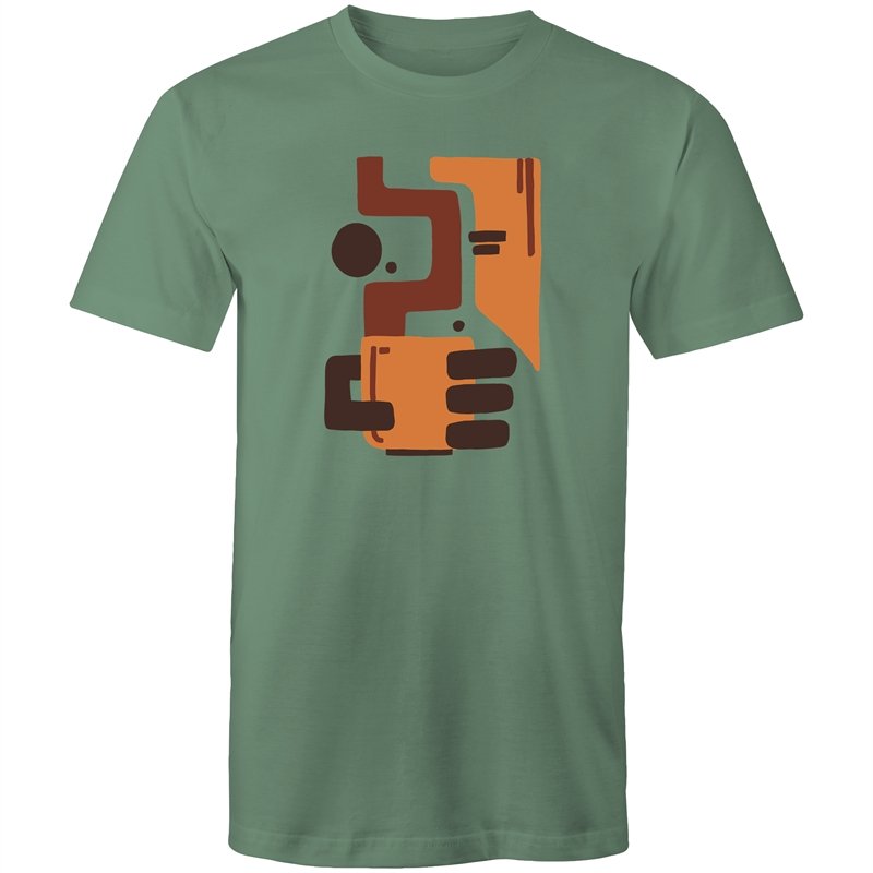 Men's Abstract Coffee T-shirt