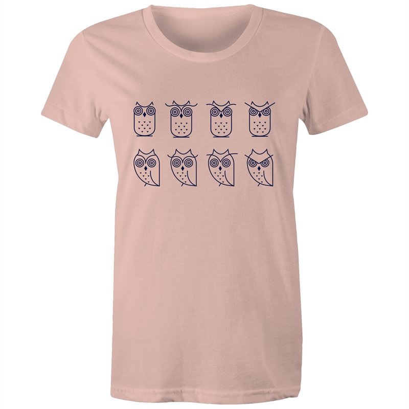 Women's Owl Emotions T-shirt