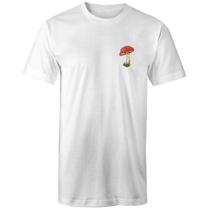 Men's Long Styled Magic Mushroom Pocket T-shirt