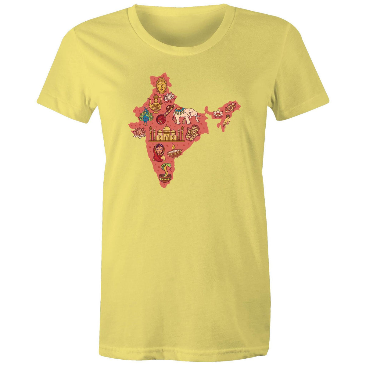 Women's Map Of India T-shirt