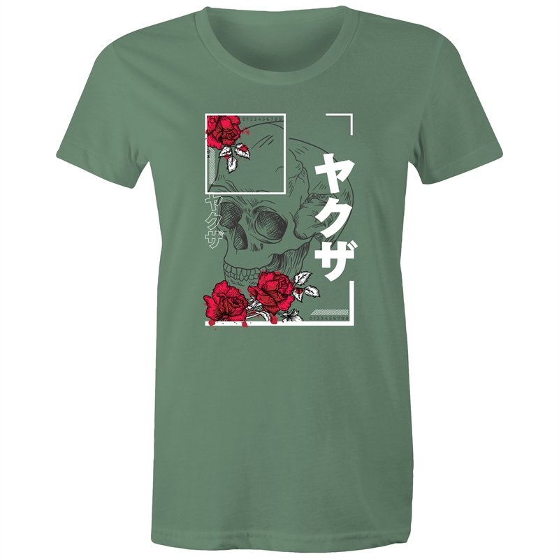 Women's Japanese Styled Skull T-shirt