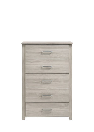 White Oak Tallboy With 5 Chest Of Drawers