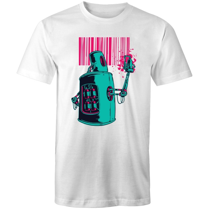 Men's Graffiti Barcode T-shirt