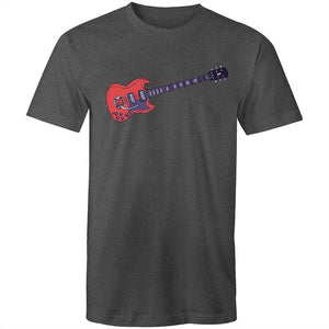 Men's Red Guitar T-shirt