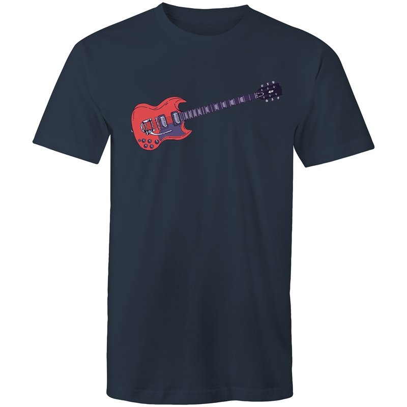 Men's Red Guitar T-shirt