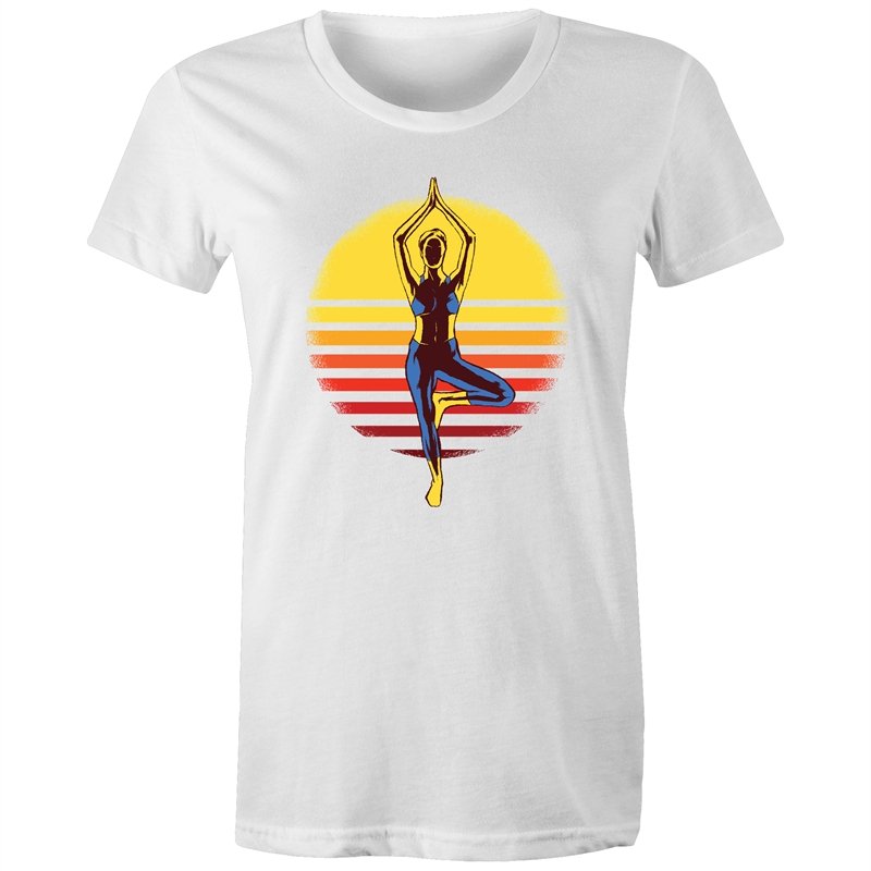 Women's Yoga Sunset T-shirt