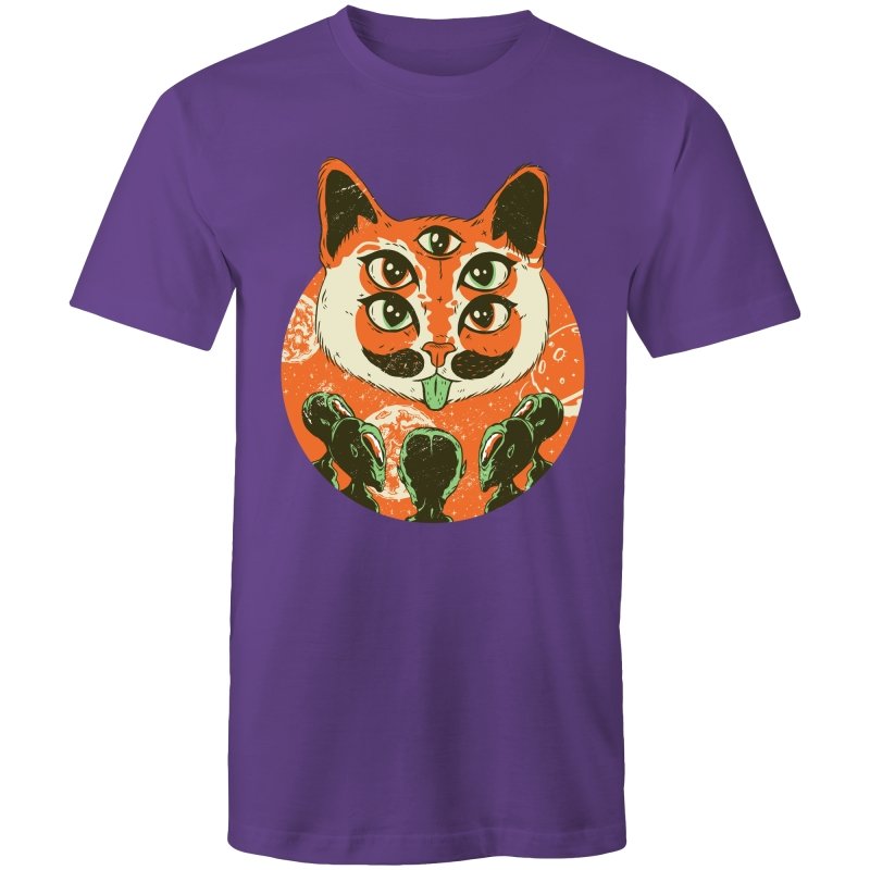Men's Trippy Cat Alien T-shirt