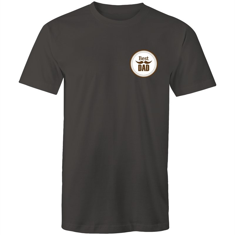 Men's Best Dad Badge T-shirt