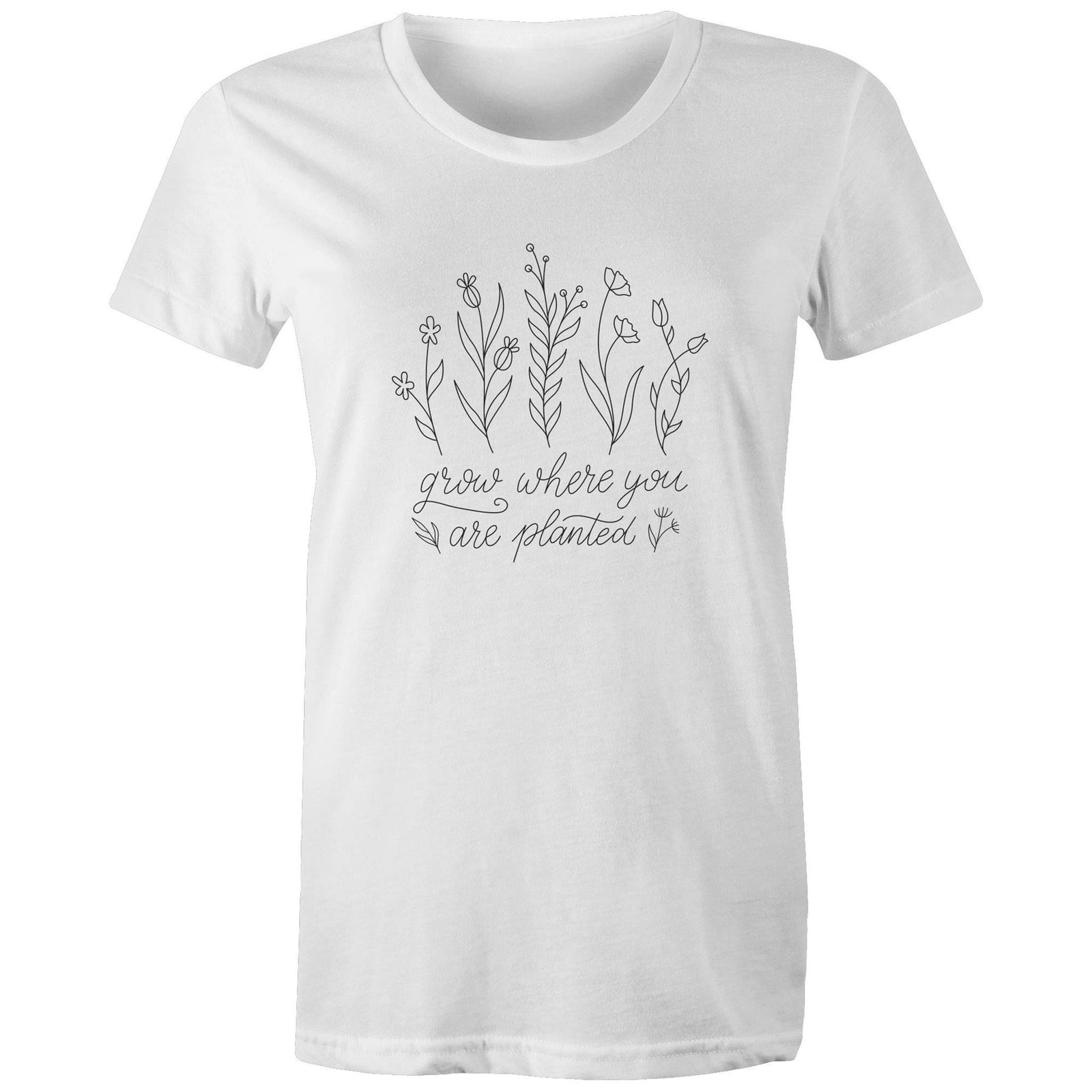 Women's Grow Where You Are Planted T-shirt