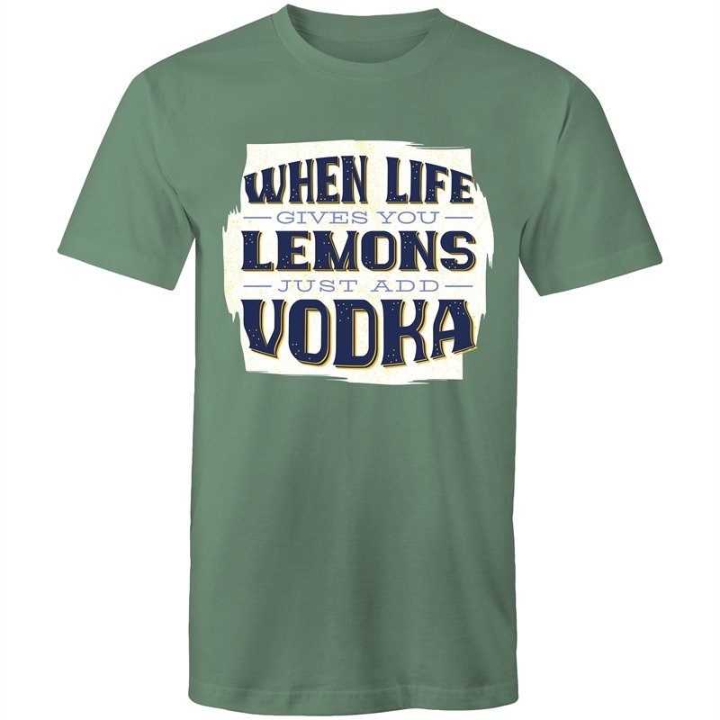 Men's When Life Gives You Lemons Just Add Vodka T-shirt