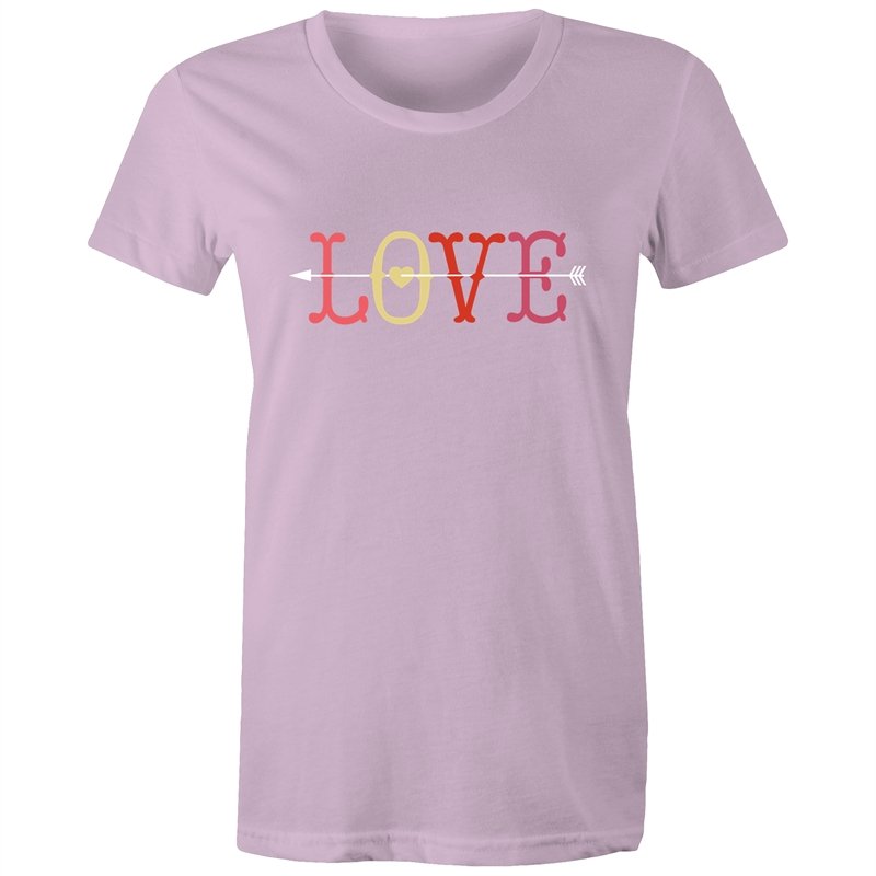 Women's Love With Cupid Arrow T-shirt