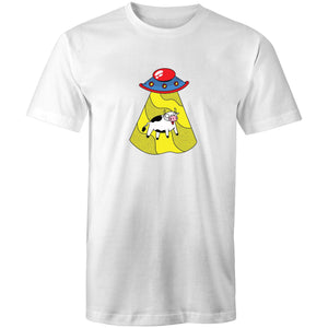 Men's UFO Cow Cartoon T-shirt