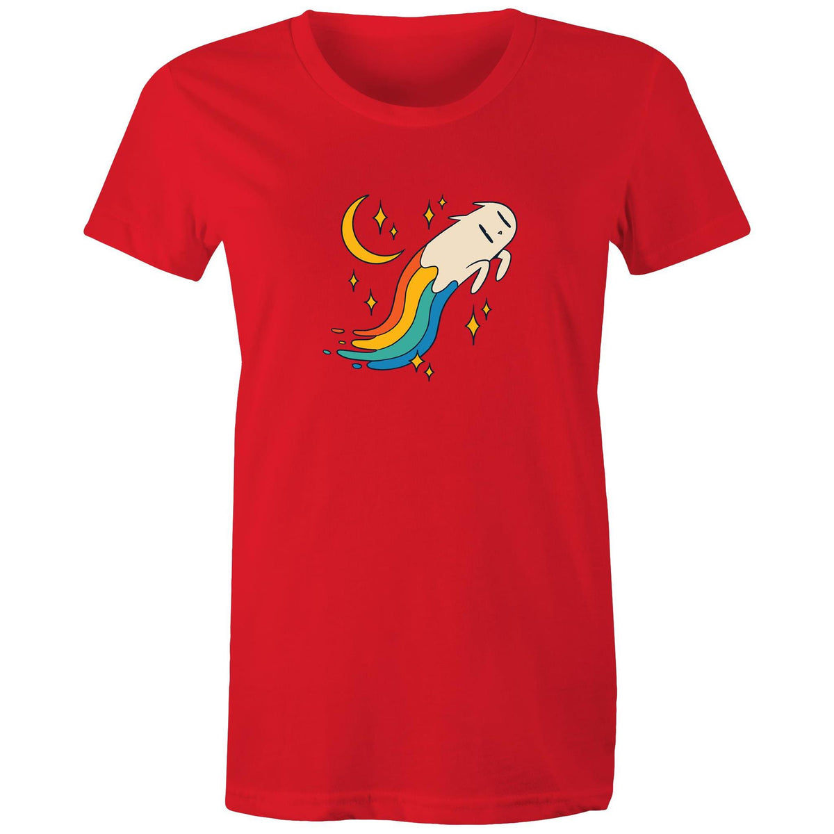 Women's Rainbow Cat T-shirt