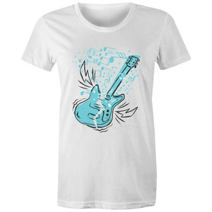 Women's Aqua Guitar T-shirt