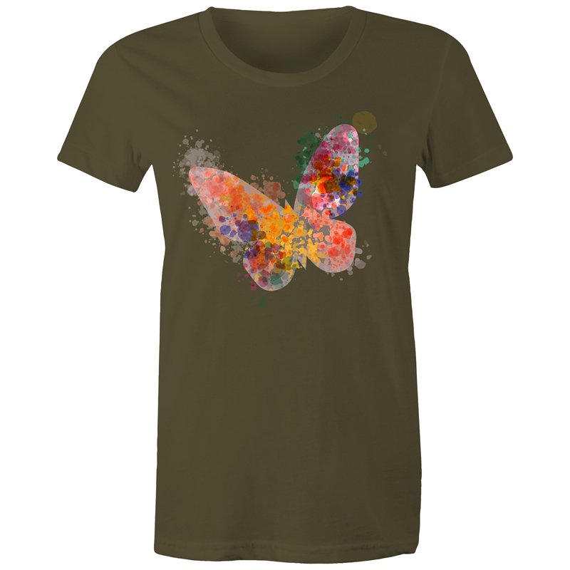 Women's Watercolour Butterfly T-shirt