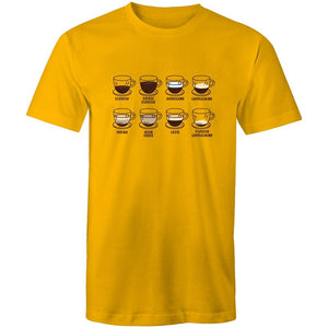 Men's Coffee Type T-shirt
