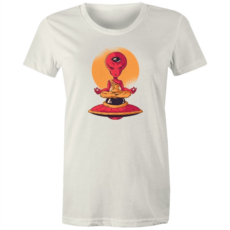 Women's Meditating Alien T-shirt