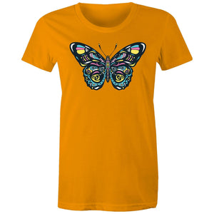 Women's Psychedelic Butterfly T-shirt