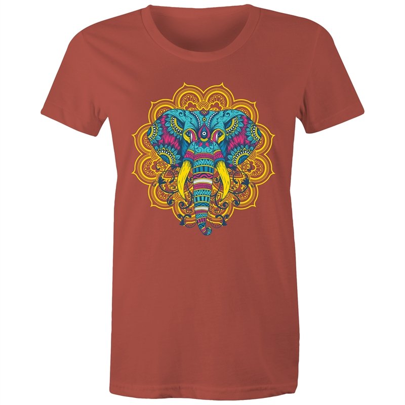 Women's Mandala Elephant T-shirt