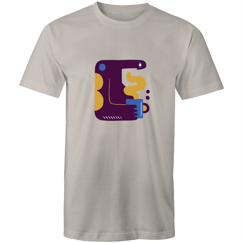 Men's Abstract Coffee Making Monster T-shirt