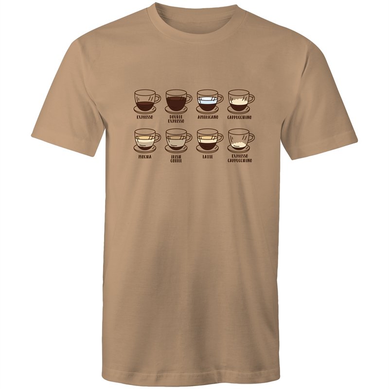 Men's Coffee Type T-shirt