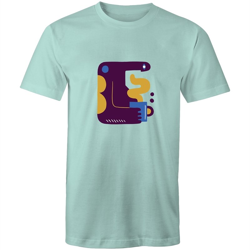 Men's Abstract Coffee Making Monster T-shirt