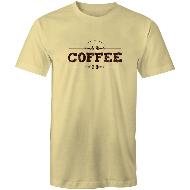 Men's Coffee Lettering T-shirt