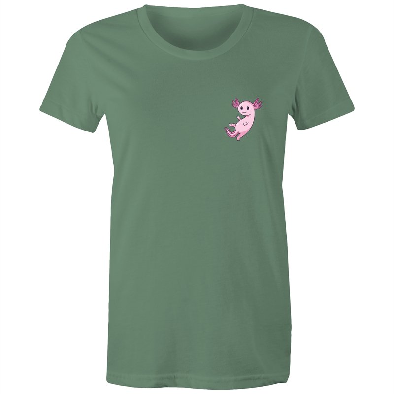 Women's Pink Pocket Print Creature T-shirt