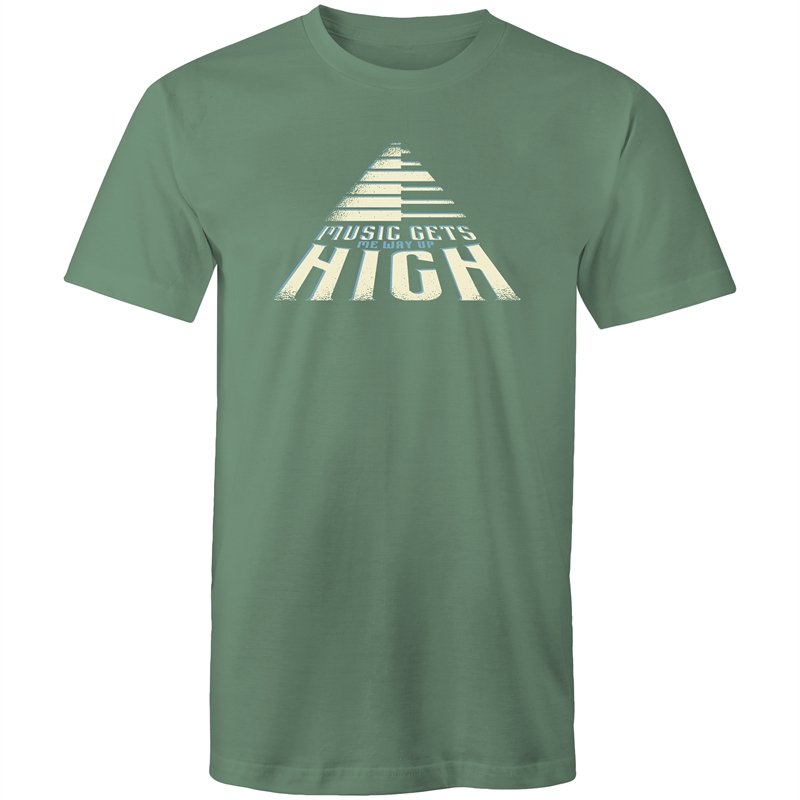 Men's Music Gets Me Way Up High T-shirt