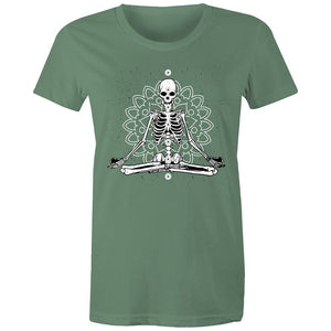 Women's Meditating Skeleton T-shirt