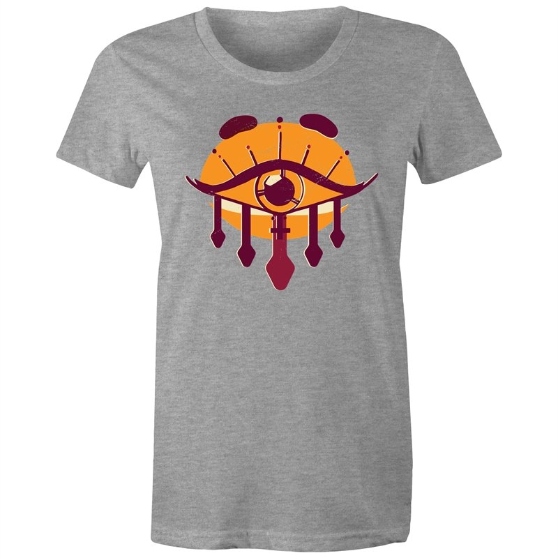 Women's Orange All Seeing Eye T-shirt