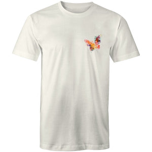 Men's Watercoloured Butterfly Pocket Print Long T-shirt