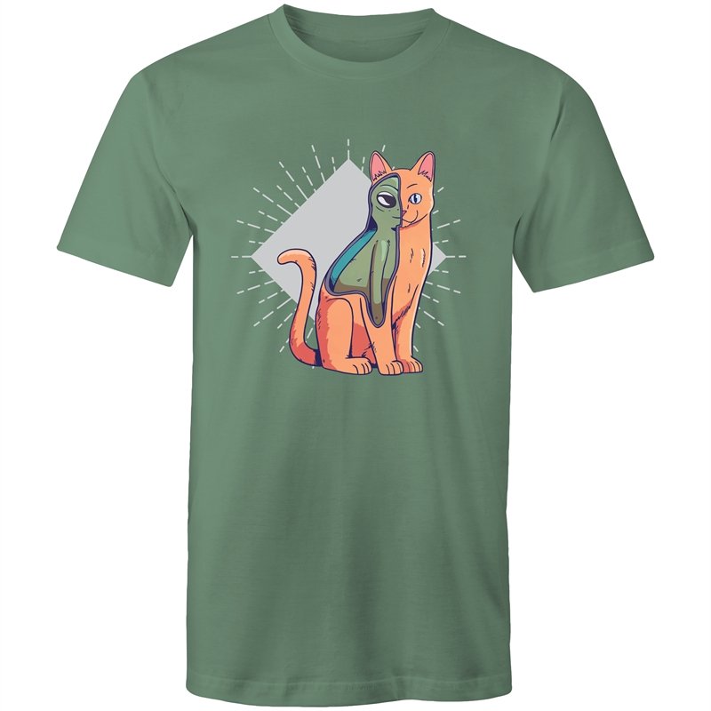 Men's Abstract Cat Alien T-shirt