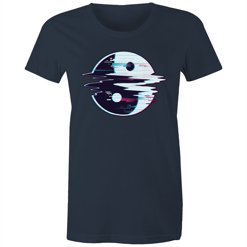 Women's Glitching Yin Yang T-shirt