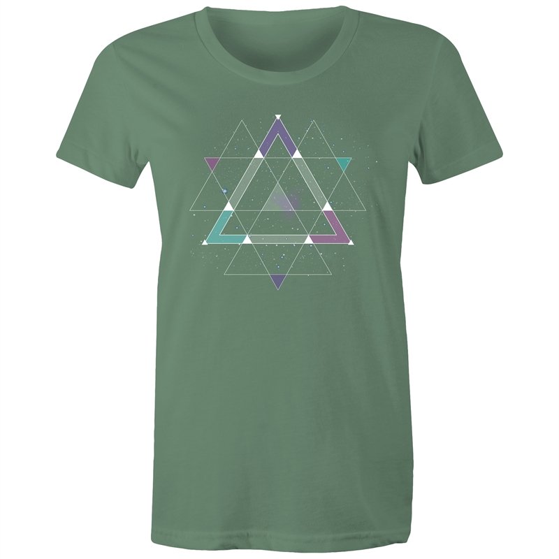 Women's Geometric Space T-shirt
