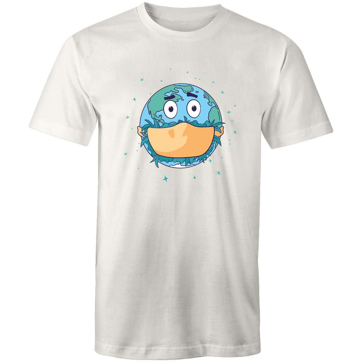 Men's Face Mask Earth T-shirt