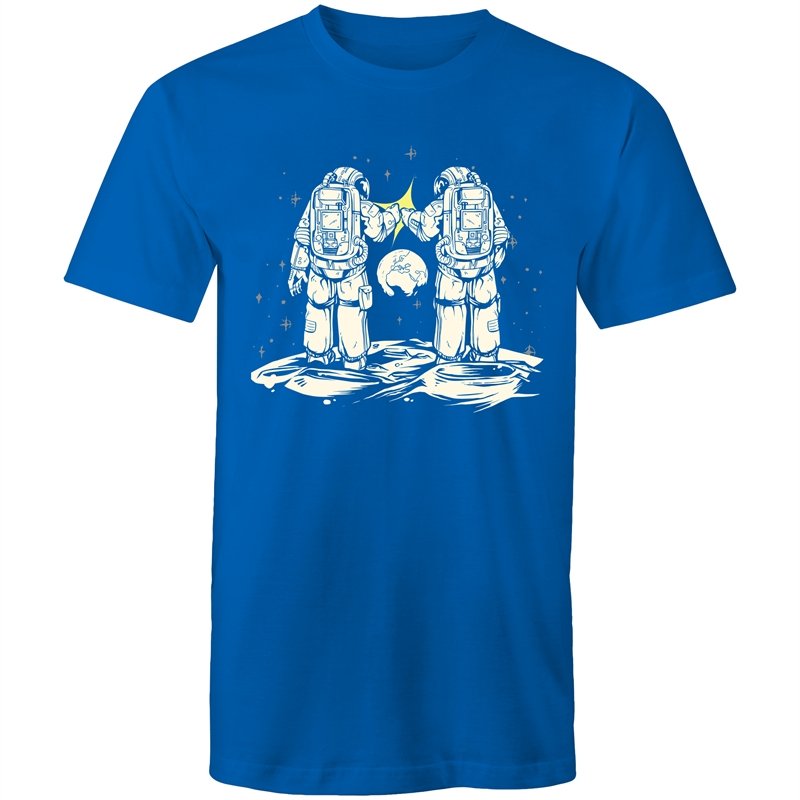 Men's Fist Bumping Astronauts T-shirt